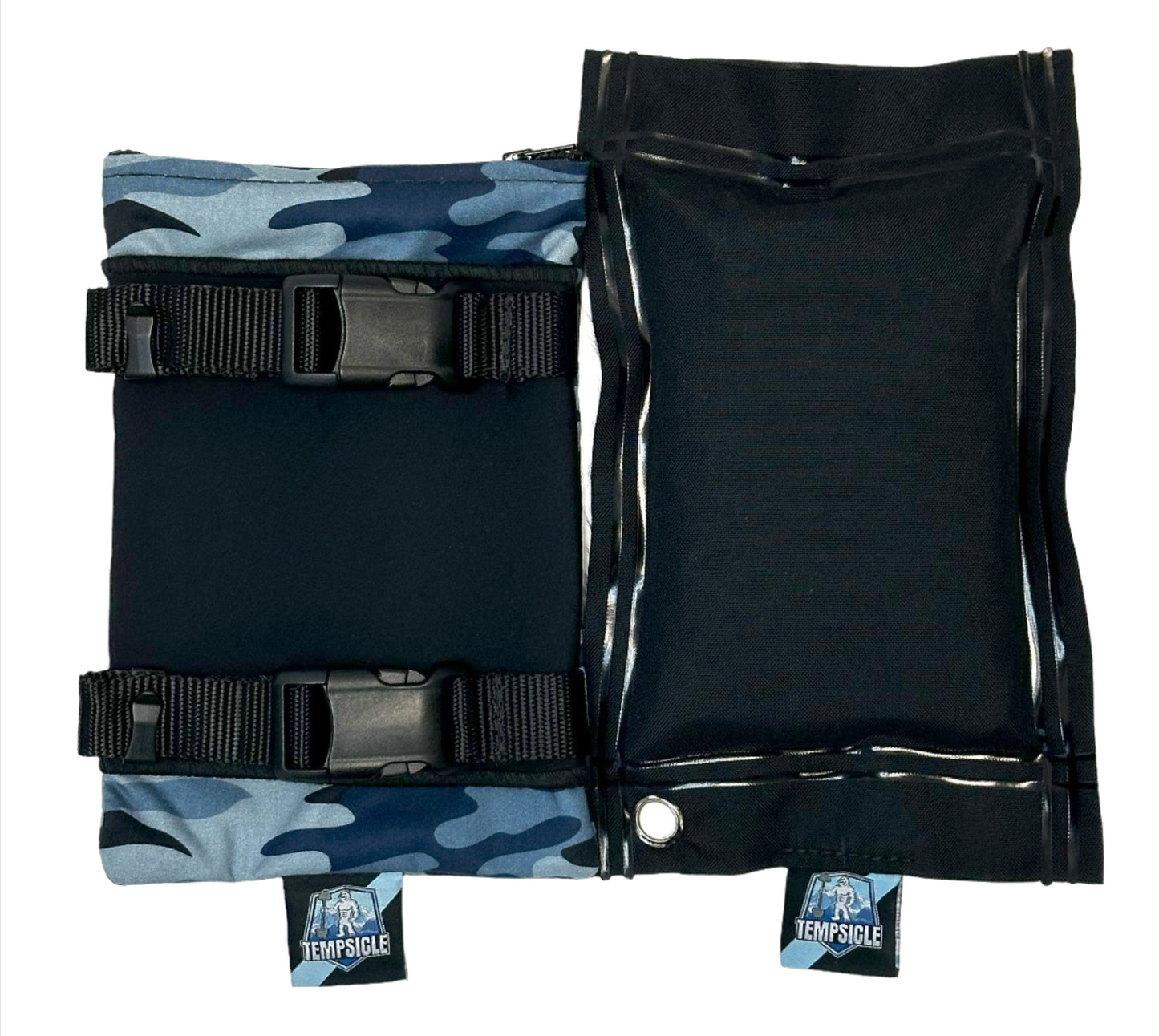 Tempsicle™ Core Palm Cooling Glove Classic in Blue Camo: for Exercise Cardio Equipment