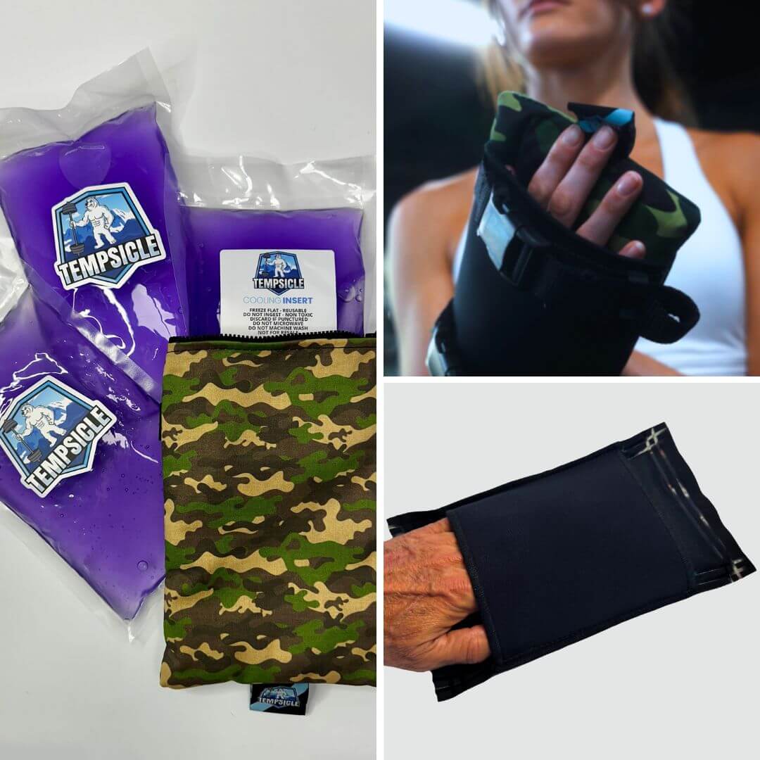 collage of Tempsicle product in use